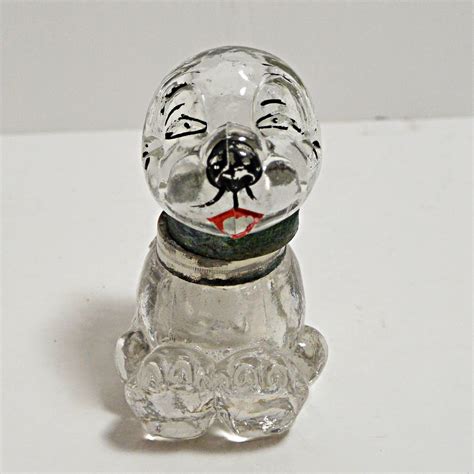 Vintage Bonzo Inkwell Glass Bonzo Dog Figurine Collectible Bonzo