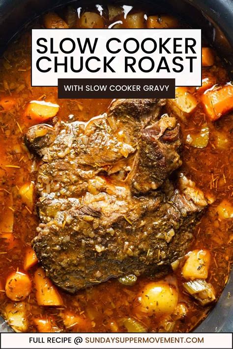 Slow Cooker Chuck Roast Sunday Supper Movement