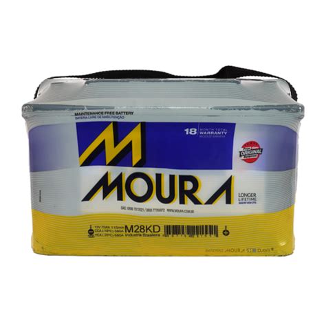 Batería Moura M28KD 12x75 70Ah Baterias Moura Dany