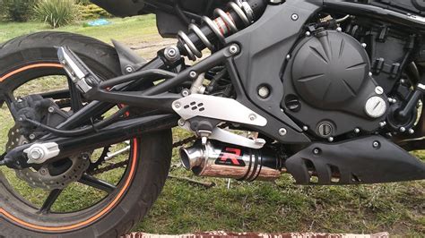 Kawasaki Er N Exhaust Sound Dominator Gp I Youtube