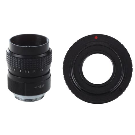 Black 25mm F1 4 Cctv Lens And Camera C Mount Lens For Fujifilm X Mount