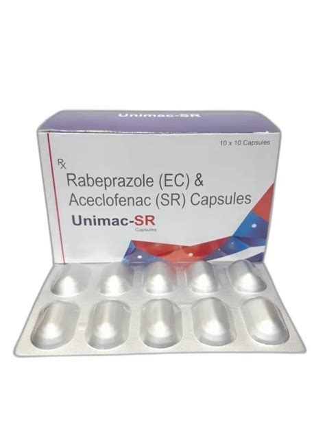 Unimac SR Rabeprazole EC And Aceclofenac SR Capsules UNINOR BIOTECH At