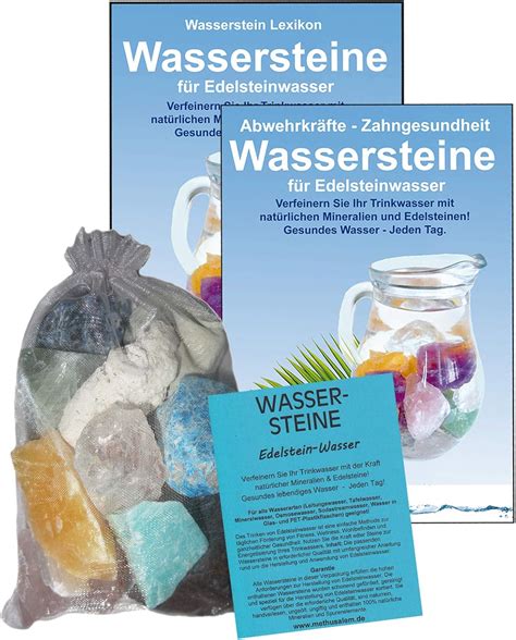 Wassersteine Edelsteinwasser Set 300g Edelsteine Zum Energetisieren Steine Für Mineralien