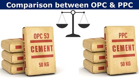 Comparison Between Opc And Ppc Cement Youtube