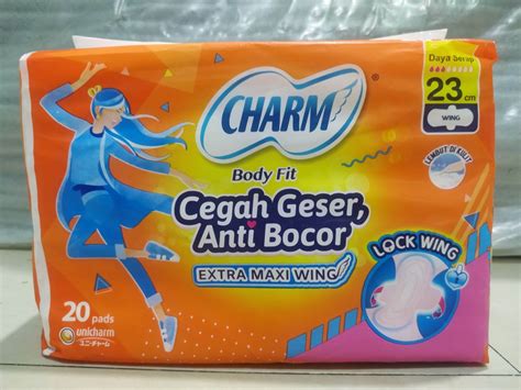 Charm Body Fit Extra Maxi Wing Cm Pad Pembalut Wanita Lazada