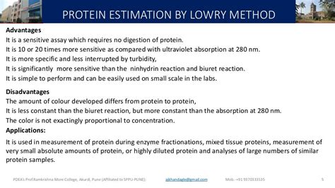 Lowry Method For Protein Estimation