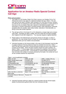 Fillable Online Licensing Ofcom Org Ofw Application For An Amateur