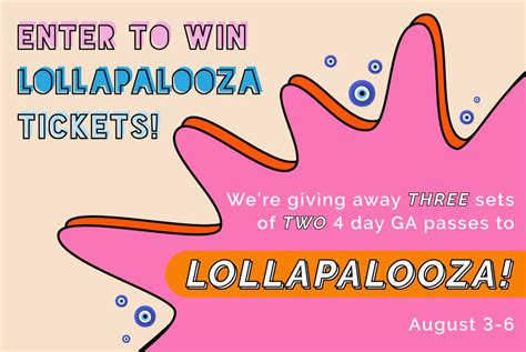 Lollapalooza 3 Day Pass Tickets