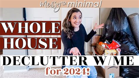 DECLUTTERING MY ENTIRE HOUSE BEFORE 2024 Extreme Decluttering