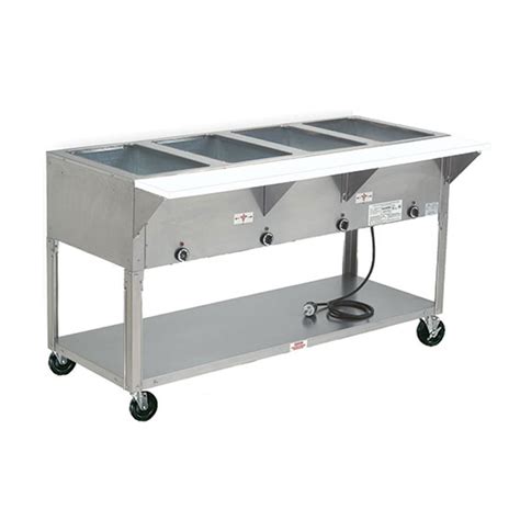 Advance Tabco Hf 4e 120 62 Electric 4 Well Hot Food Table W Ss Top 120v