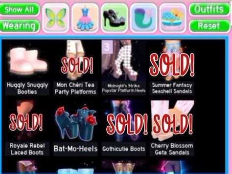 Royale High Shoes Video Gaming Video Games Others On Carousell