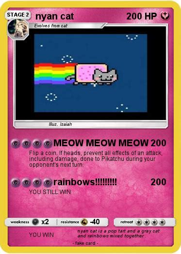 Pokémon nyan cat 3808 3808 MEOW MEOW MEOW My Pokemon Card