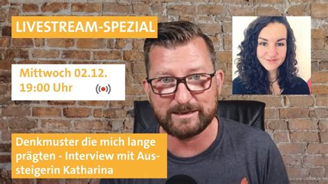 Livestream SPEZIAL Denkmuster mich prägten Interview mit einer