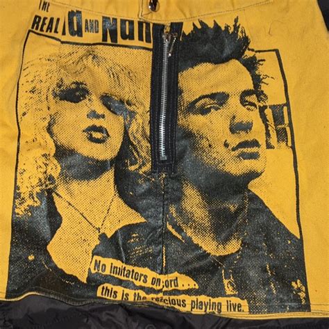 Sex Pistols Sid Nancy Vintage Mini Skirt Size Xl Mo Gem