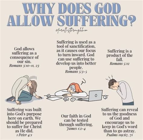 Why Does God Allow Suffering Christian Bible Quotes Encouraging