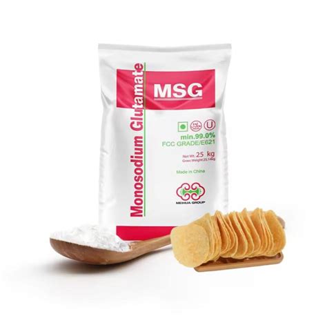 Food Grade 99 Purity Monosodium Glutamate Msg 30 120 Mesh Msg