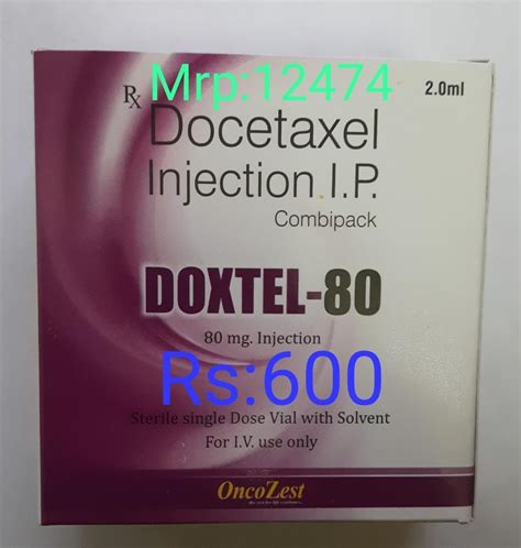 Docetaxel Injection 20 80 120 Mg Cipla At Rs 300 Vial In Pune ID