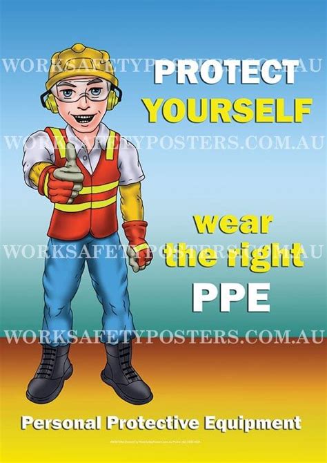 Wear The Right Ppe Safety Poster Safety Posters Australia