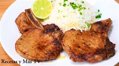 deliciosas chuletas de cerdo al ajillo receta facil  rapida