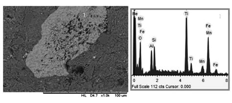 Micrografia Obtida Em Microscópio Eletrônico De Varredura E Espectros