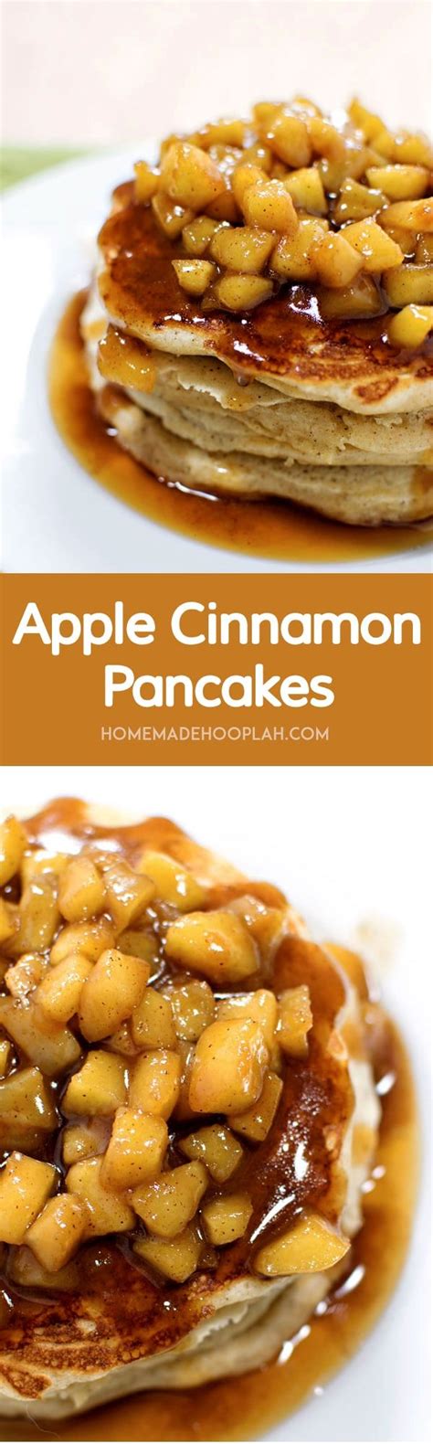 Apple Cinnamon Pancakes Homemade Hooplah