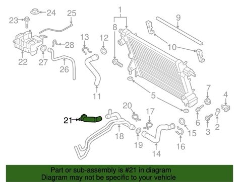 Genuine Ford Hose Hc Z A Bottom Radiator Coolant Line F F Ebay