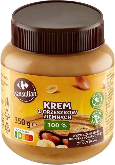 Carrefour Sensation Krem z orzeszków ziemnych 100 350 g Ceny i