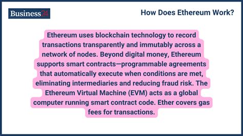 What Is Ethereum Definition How It Works And More