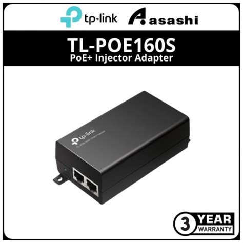 Tp Link Tl Poe160s Poe Injector Adapter Tl Poe160s Asashi Technology