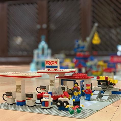 6375 Exxon Gas Station 1980 Exxon Lego City Gas Station