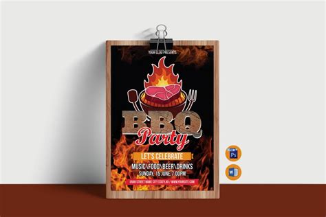 BBQ Party Flyer Template (2194621)