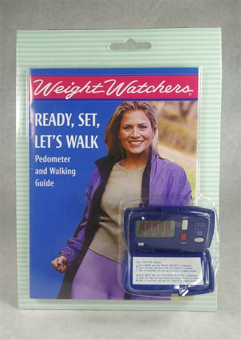 2001 Weight Watchers Pedometer And Walking Guide Ready Set Walk New