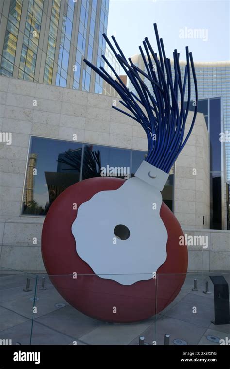 Las Vegas Nevada Usa 15th May 2024 Typewriter Eraser Sculpture Art On Las Vegas Blvd On May 15