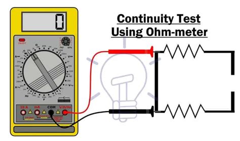 How To Perform A Continuity Test For Electric Components With Multimeter