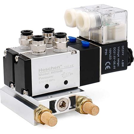 Heschen Electrov Lvula Neum Tica Doble Solenoide V Dc V Pt