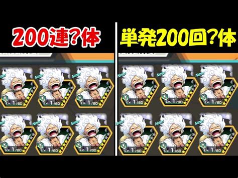 【バウンティラッシュ】超フェスニカ200連＆超フェスニカ単発200回！！どっちが神引き出来る！？【one Piece】 とらいあんぐる｜youtubeランキング