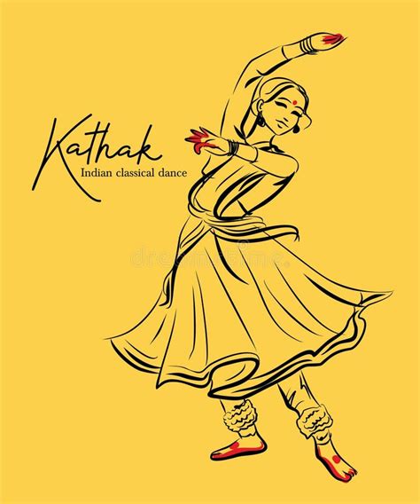 Kathak Dance Stock Illustrations – 437 Kathak Dance Stock Illustrations ...