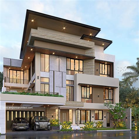 Mrs Ivana Modern House 3 Floors Design Solo 24930 Facade Design