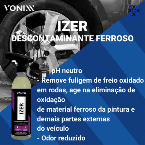 Izer Ml Vonixx Descontaminante Ferroso E Limpa Rodas