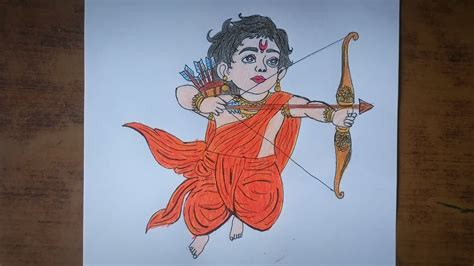 Lord Shree Ram Drawing Easy Drawing Of Lord Shree Ram Step By Step