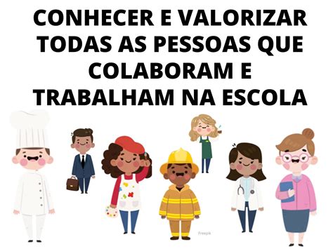 Plano de aula 1º ano Quem colabora na escola