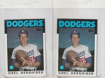 2 1986 TOPPS OREL HERSHISER 25 206 NM MT EBay