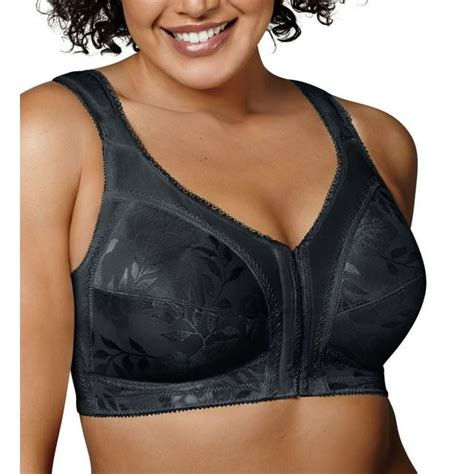 Playtex Women S 18 Hour Wirefree Bra With Front Close Flex Back And M Frame Breathable