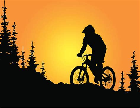 Free Mountain Biking Silhouette Royalty free mountain biking clip art ...