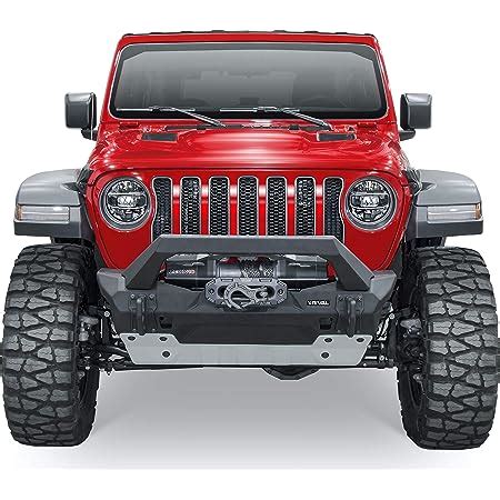 Amazon Rival Parachoques Delantero De Aluminio Compatible Con Jeep