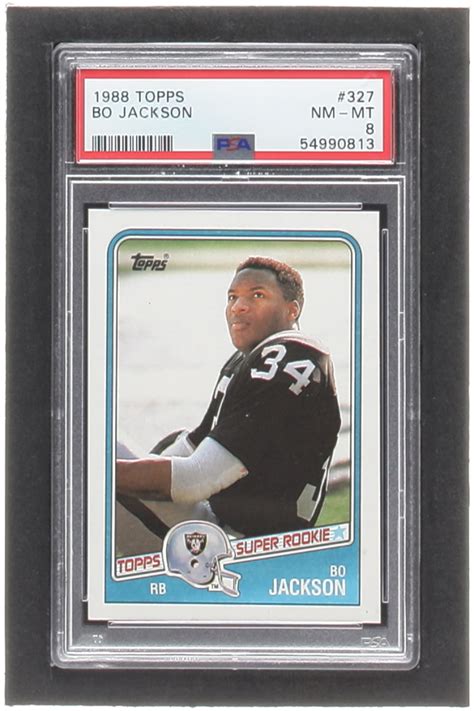 Bo Jackson 1988 Topps 327 SR RC PSA 8 Pristine Auction