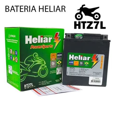 Bateria Moto Htz L Heliar Selada Ah V Cca Power Sports Original