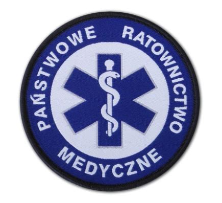 Emblemat Tkany Haftowany Prm Rzep Cm Ratownictwo Medyczne