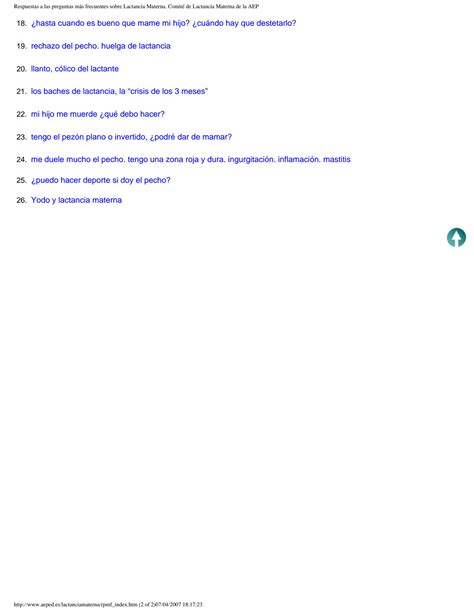 Solution Respuestas A Las Preguntas Mas Frecuentes Sobre Lactancia