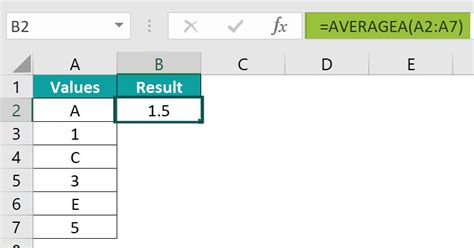 Averagea Excel Function Syntax Examples How To Use